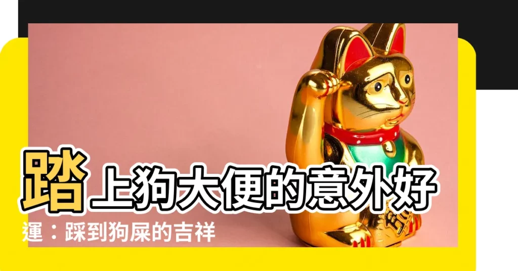 【踏到狗大便】踏上狗大便的意外好運:踩到狗屎的吉祥徵兆揭秘!