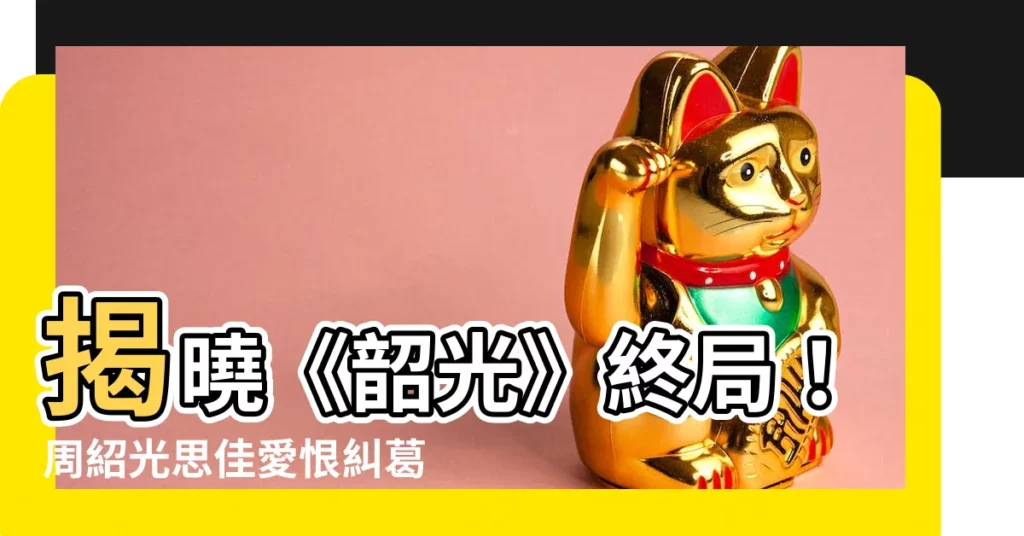 【周紹光思佳】揭曉《韶光》終局！周紹光思佳愛恨糾葛，情歸何處？