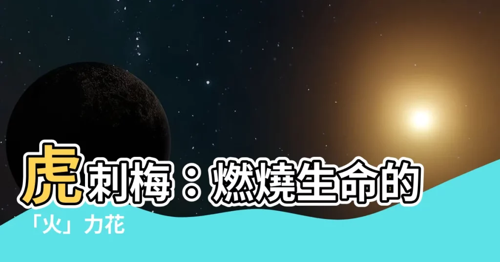 【虎刺梅】虎刺梅：燃燒生命的「火」力花