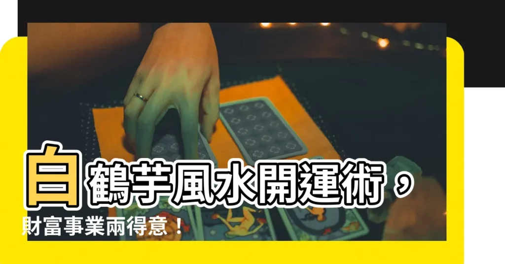 【白鶴芋風水】白鶴芋風水開運術，財富事業兩得意！