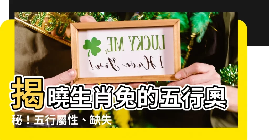 【生肖兔五行】揭曉生肖兔的五行奧秘!五行屬性、缺失元素一次看清