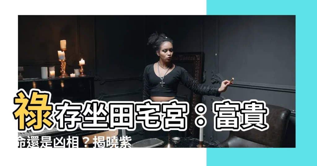 【祿存田宅宮】祿存坐田宅宮：富貴命還是兇相？揭曉紫微鬥數密辛