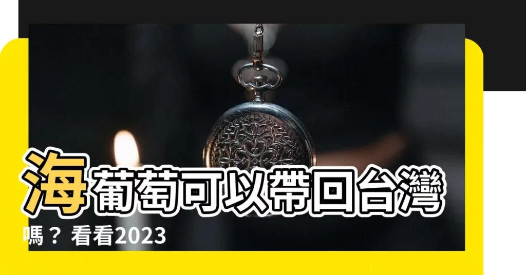 【海葡萄可以帶回台灣嗎】海葡萄可以帶回台灣嗎？ 看看2023最新沖繩伴手禮攻略！