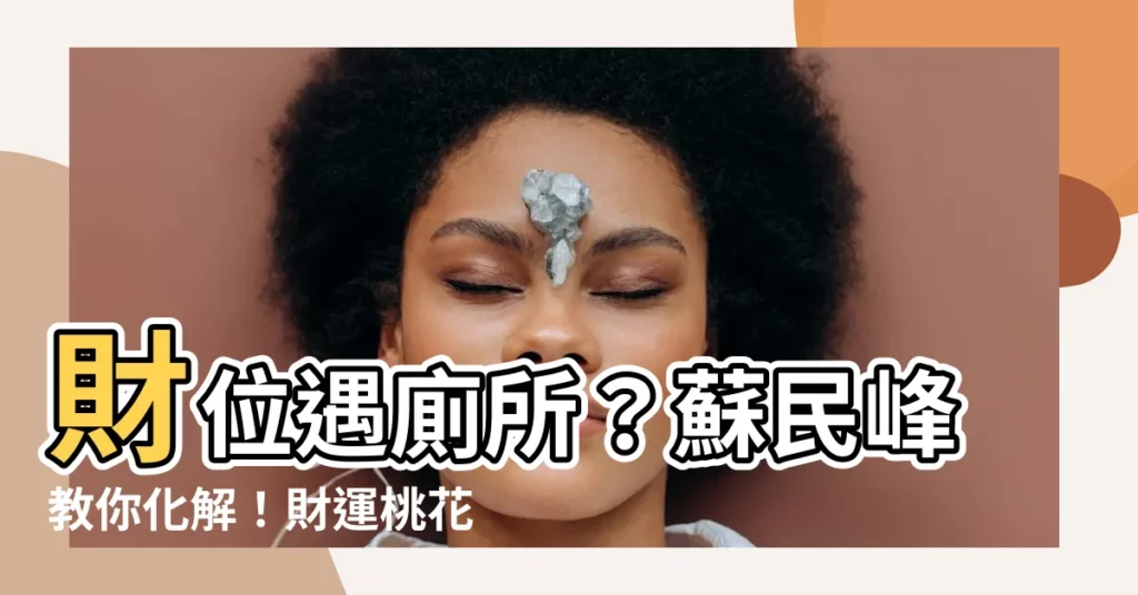 【財位廁所化解蘇民峯】財位遇廁所?蘇民峯教你化解!財運桃花運大爆棚!