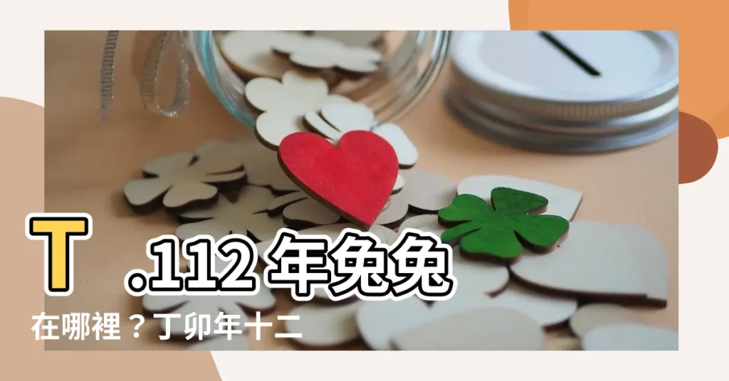 【丁卯年兔】T.112 年兔兔在哪裡?丁卯年十二生肖大揭秘!